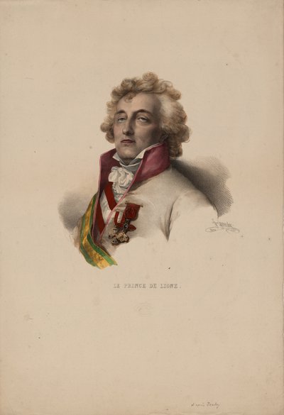 Portret Karola-Józefa, księcia de Ligne 1735-1814, 1825 autorstwa Pierre Louis Henri Grevedon