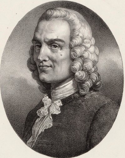 Portret kompozytora Jean-Philippe Rameau 1683-1764. autorstwa Pierre Louis Henri Grevedon