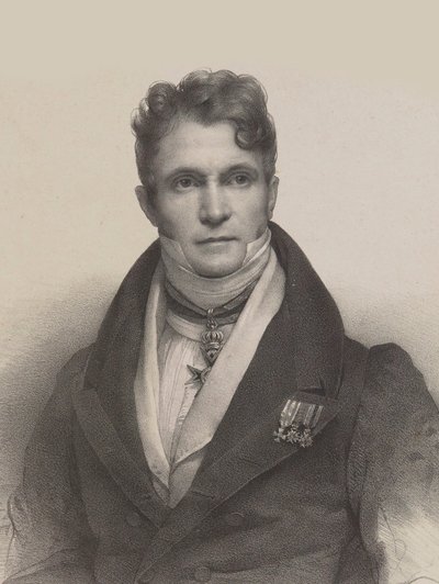 Portret dyrygenta i kompozytora Gaspare Spontini 1774-1851, 1830. autorstwa Pierre Louis Henri Grevedon