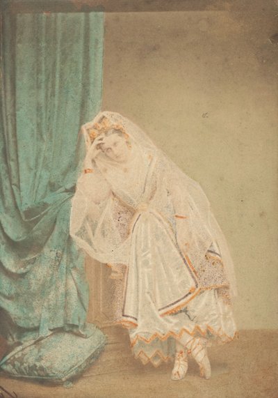 [Hrabina w złotej sukni piki jako Judith], lata 60. XIX wieku. autorstwa Pierre Louis Pierson