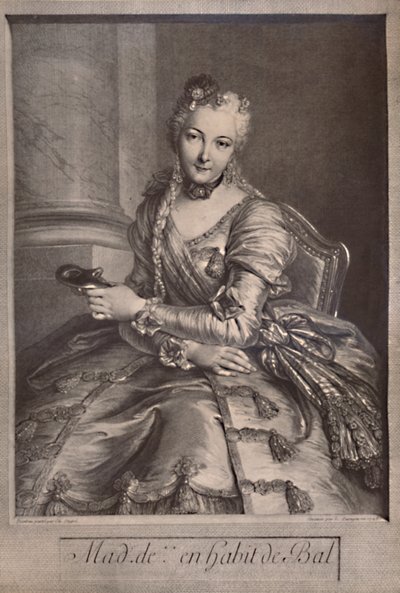 Madame de Pompadour, kochanka króla Francji Ludwika XV, XVIII wiek 1894 autorstwa Pierre Louis de Surugue