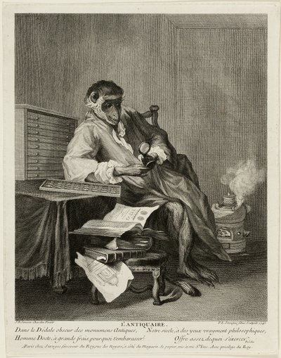Antykwariusz małp autorstwa Pierre Louis de Surugue