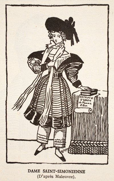 Lady Saint-Simonienne autorstwa Pierre Maleuvre