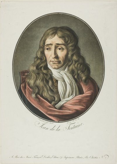 Jean de La Fontaine autorstwa Pierre Michel Alix