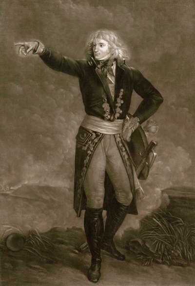 Napoleon Bonaparte jako generał naczelny Armii Włoch (1796-1797) - Grawerowanie autorstwa Pierre Michel (Pierre-Michel) Alix (1762-1817) autorstwa Pierre Michel Alix