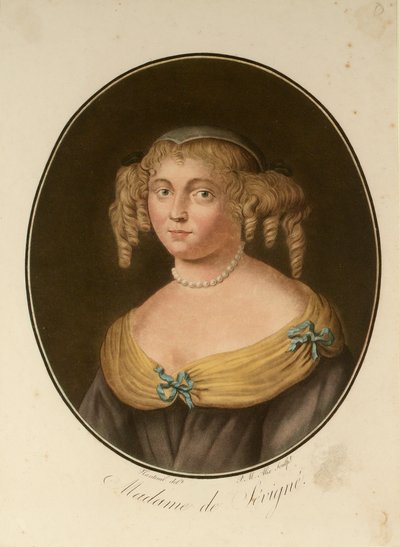 Portret Marie de Rabutin-Chantal, markiza de Sévigné 1626-1696, 1797. autorstwa Pierre Michel Alix