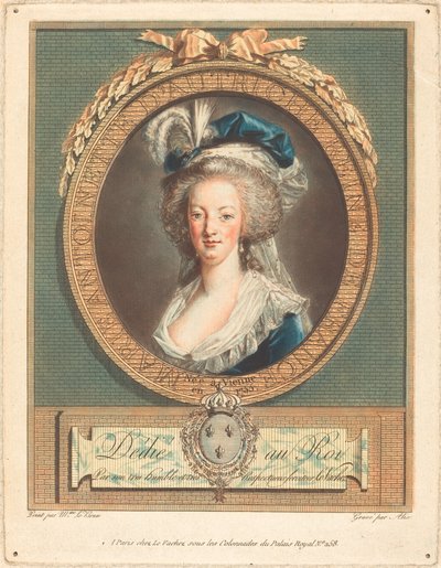 Królowa Maria Antonina, ok. 1930 r. 1789. autorstwa Pierre Michel Alix