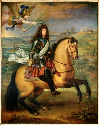 Portret konny Ludwika XIV autorstwa Pierre Mignard
