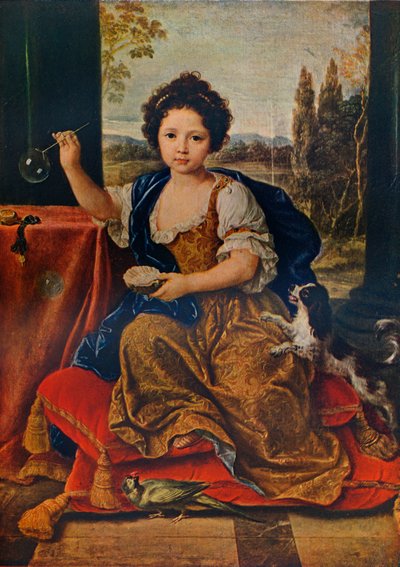 Louise Marie Anne de Bourbon, 1674-1681, nieślubna córka Ludwika XIV, c1680, 1911 autorstwa Pierre Mignard