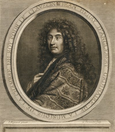 Portret kompozytora Jean-Henri dAnglebert 1629-1691, 1689 autorstwa Pierre Mignard