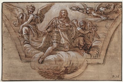Projekt do dekoracji sufitu autorstwa Pierre Mignard