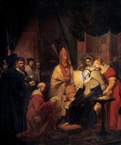 Anne de Boleyn (Anna lub Ann Bolin i Anne Bullen autorstwa Pierre Nolasque Bergeret