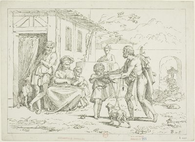 Homera autorstwa Pierre Nolasque Bergeret