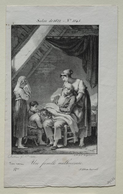 Nieszczęsna rodzina autorstwa Pierre Paul Prud