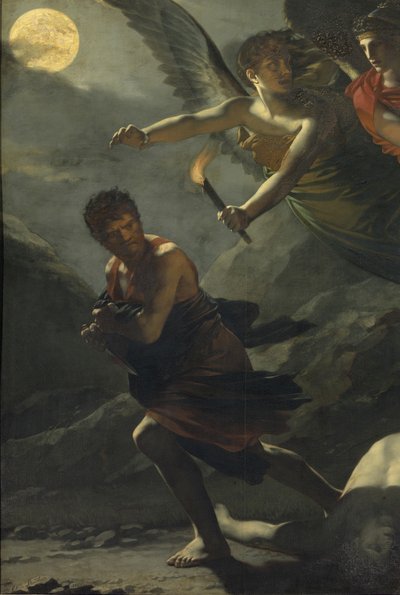 Szczegół: Sprawiedliwość i Boska Zemsta ścigają zbrodnię autorstwa Pierre Paul Prudhon
