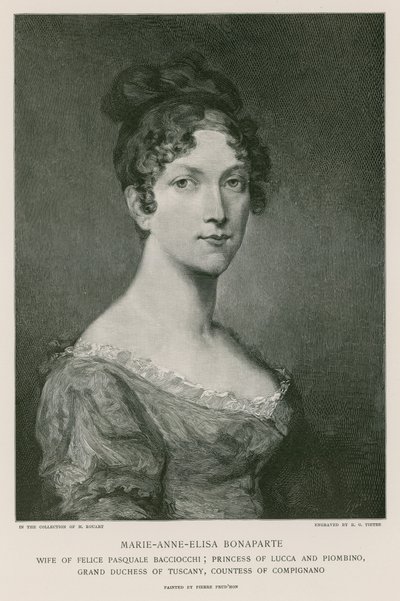 Elisa Bonaparte autorstwa Pierre Paul Prudhon