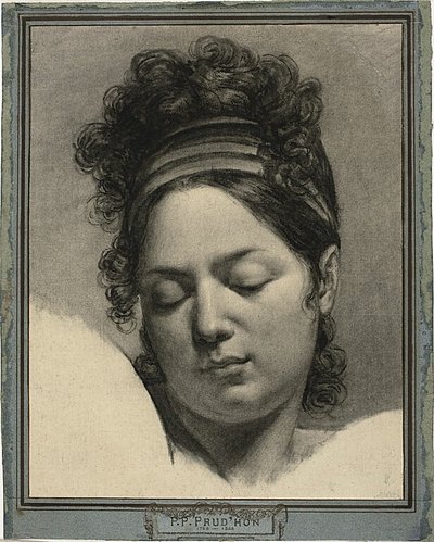 Głowa kobiety autorstwa Pierre Paul Prud