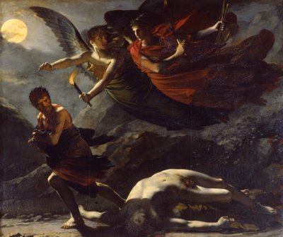 „Sprawiedliwość i Boska Zemsta ścigająca Zbrodnię”, 1808. autorstwa Pierre Paul Prud