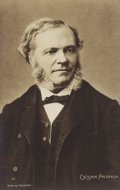 Cesar Franck, urodzony w Belgii kompozytor, pianista, organista i pedagog muzyczny, który w dorosłym życiu pracował w Paryżu (1822-1890) autorstwa Pierre Petit