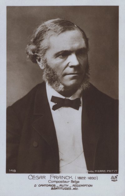 Cesar Franck, belgijski kompozytor i pianista (zdjęcie czarno-białe) autorstwa Pierre Petit