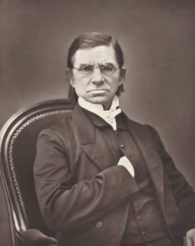 Émile Littré Francuski leksykograf i filozof, 1801-1881, c. 1876. autorstwa Pierre Petit