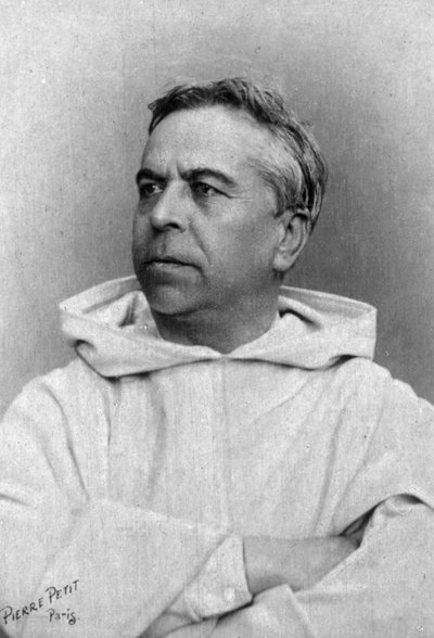 Portret dominikanina Henri Didona, ok. 1890-1900 (zdjęcie czarno-białe) autorstwa Pierre Petit