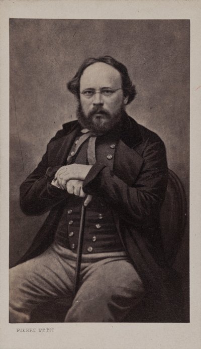 Portret Pierre-Josepha Proudhona 1809-1865, ok. 1860. autorstwa Pierre Petit