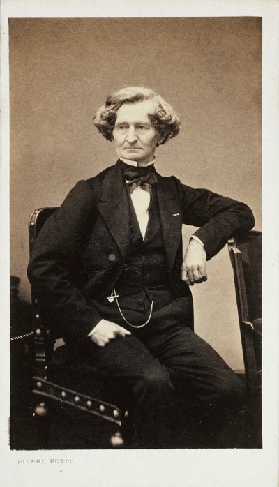 Portret kompozytora Hectora Berlioza 1803-1869, ok. 1860. autorstwa Pierre Petit