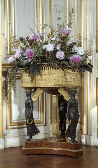 Art France Jardiniere ma cztery kosze ze złotego brązu około 1807 r autorstwa Pierre Philippe (attr. to) Thomire