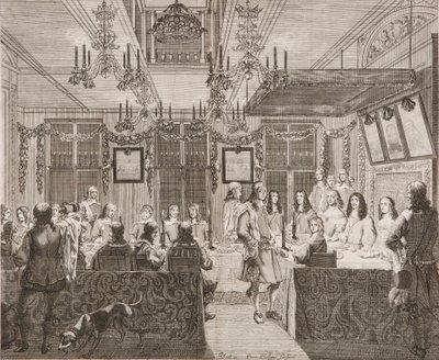 Obiad króla Karola II z Lucy Walter autorstwa Pierre Philippe