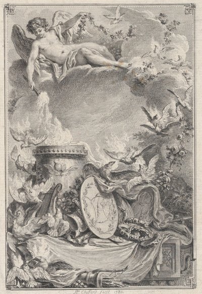 Moneta pamiątkowa ślubu, 1780 r. autorstwa Pierre Philippe Choffard