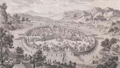 Poddanie się chana z Badachsan, 1772. autorstwa Pierre Philippe Choffard