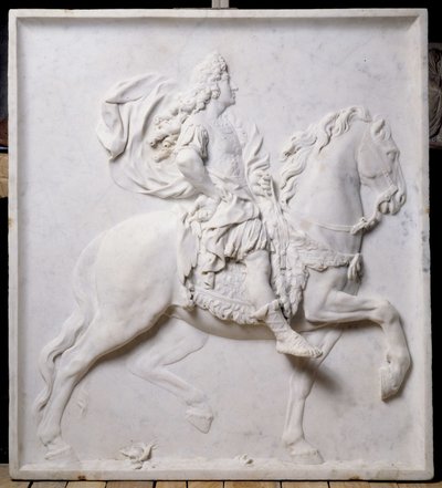 Płaskorzeźba przedstawiająca Ludwika XIV (1638-1715) na koniu (rzeźba) autorstwa Pierre Puget