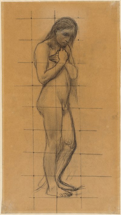 Stehender männlicher Akt autorstwa Pierre Puvis de Chavannes