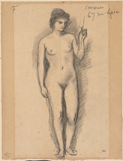 Carmen, ostatnia połowa XIX wieku. autorstwa Pierre Puvis de Chavannes