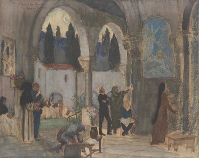 Inspiracja chrześcijańska, XIX wiek. autorstwa Pierre Puvis de Chavannes