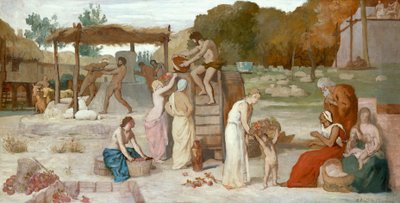 Cydr, ok. 1864 (olej na papierze, położony na płótnie) autorstwa Pierre Puvis de Chavannes