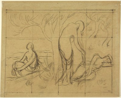 Studium kompozycji autorstwa Pierre Puvis de Chavannes