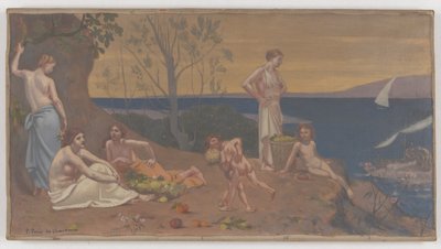 Słodki kraj (przyjemna kraina) autorstwa Pierre Puvis de Chavannes