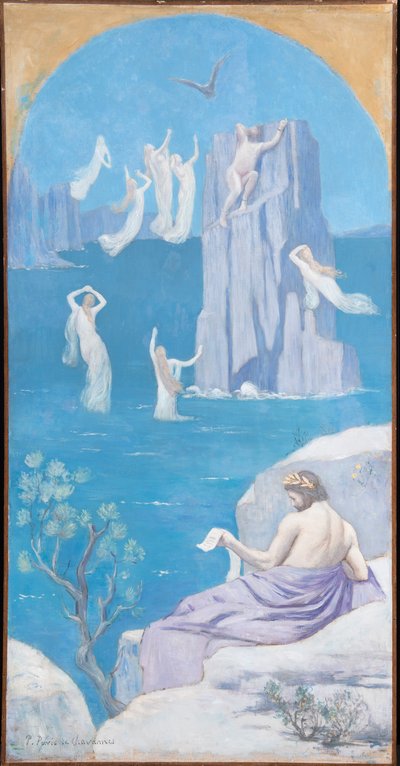 Poezja dramatyczna (Ajschylos) autorstwa Pierre Puvis de Chavannes
