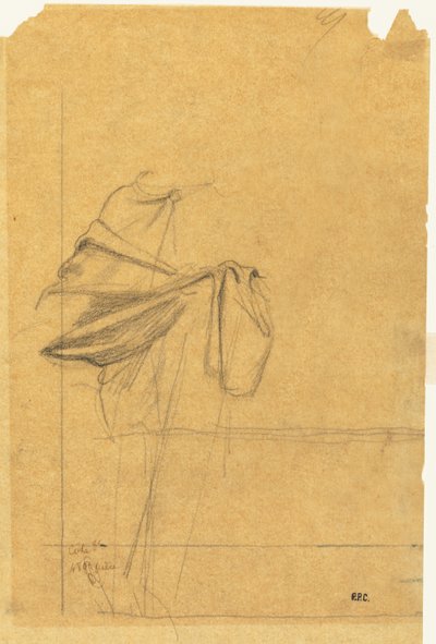 Studium draperii autorstwa Pierre Puvis de Chavannes