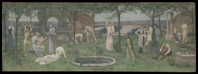 Między sztuką a naturą autorstwa Pierre Puvis de Chavannes