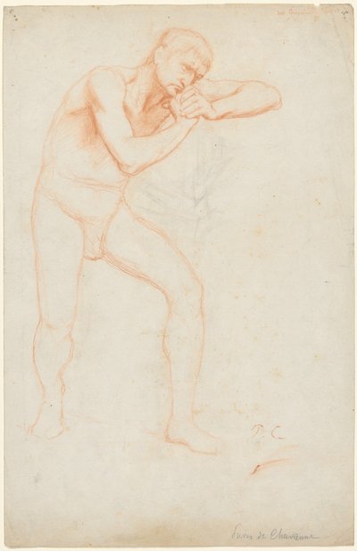 Akt męski, 1891. autorstwa Pierre Puvis de Chavannes