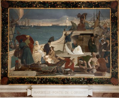 Marsylia - brama na wschód (olej na płótnie, na murze marufl) autorstwa Pierre Puvis de Chavannes