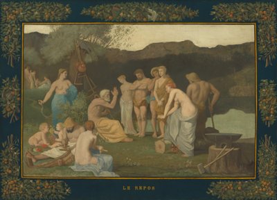 Odpoczynek autorstwa Pierre Puvis de Chavannes