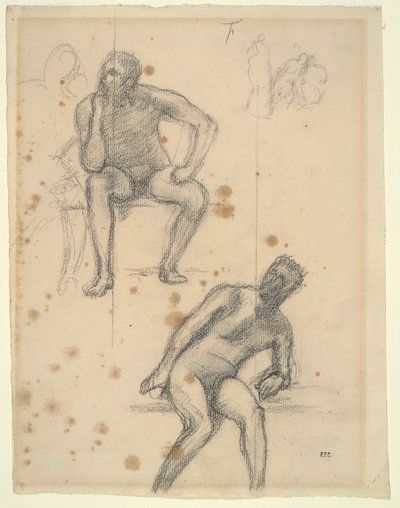 Arkusz badań figur autorstwa Pierre Puvis de Chavannes