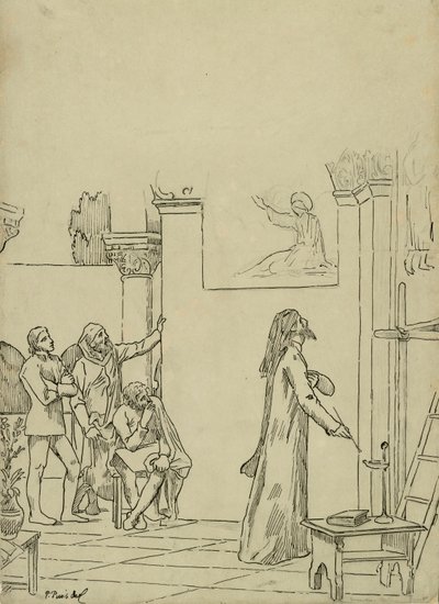 Ucz się dla L autorstwa Pierre Puvis de Chavannes