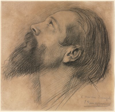 Studium do fryzu św. Genowefy autorstwa Pierre Puvis de Chavannes