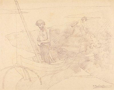 Biedny rybak autorstwa Pierre Puvis de Chavannes