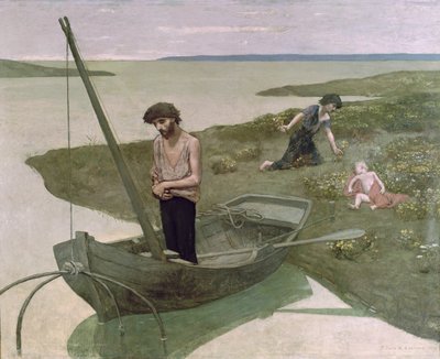 Biedny rybak autorstwa Pierre Puvis de Chavannes